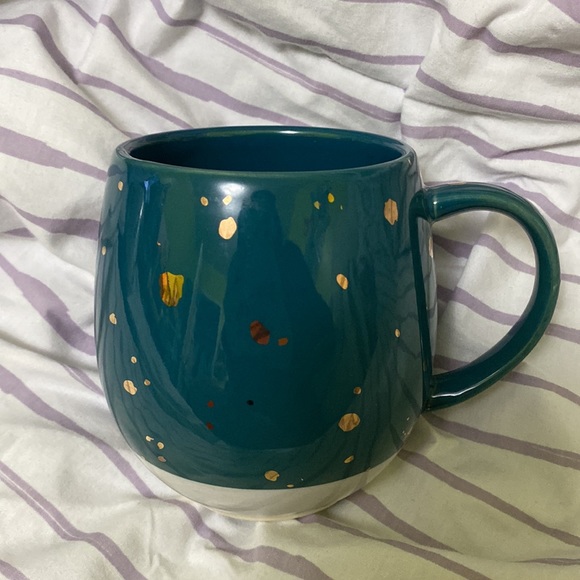 3/$20 ✨ teal with gold speckles mug - Picture 4 of 4